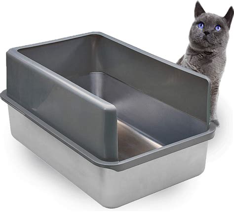 chewy stainless steel litter box|stainless steel litter box temu.